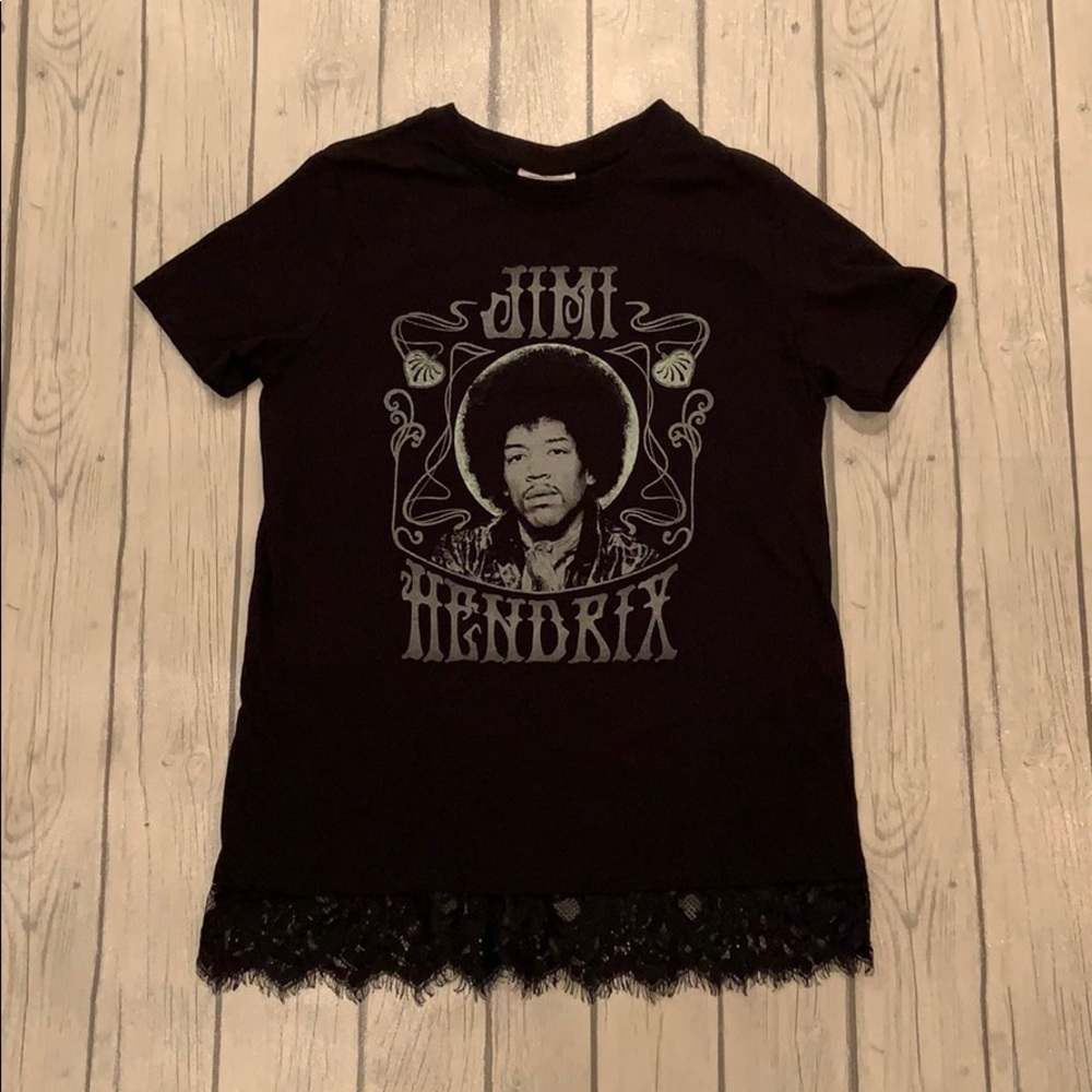 Jimi Hendrix T-shirt With Lace Bottom